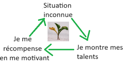 Cercle de la motivation présenté graphiquement